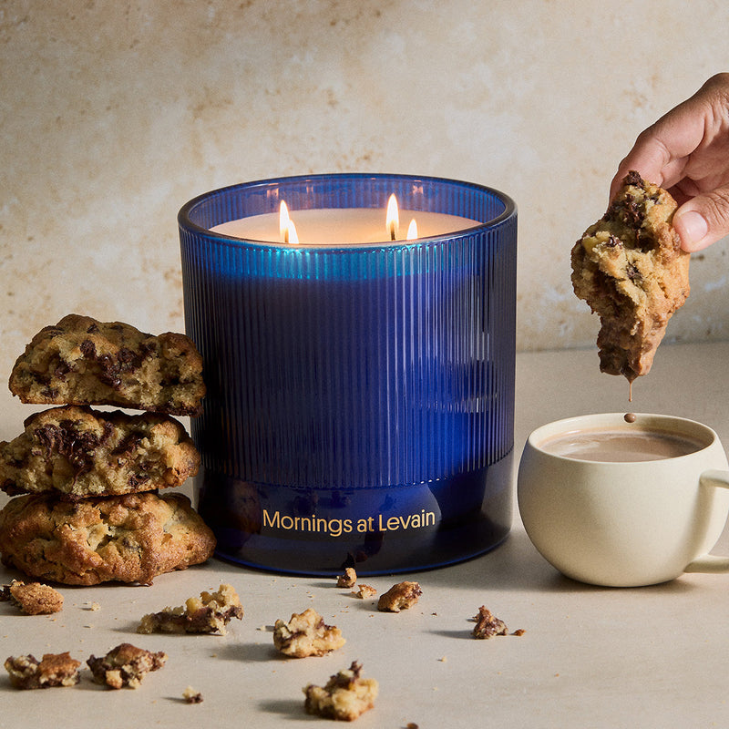 Mornings at Levain Candle